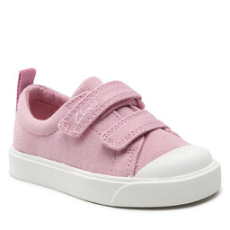 Clarks Tornacipő Clarks City Bright T 261490956 Pink Canvas