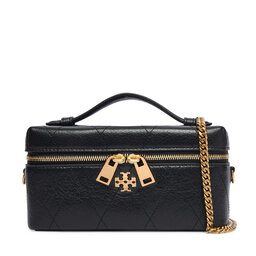 Tory Burch Handtasche Tory Burch Charlie Quilted East-West 186036 Schwarz