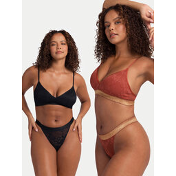 Dorina Dorina 2er-Set Bralette-BHs Vera FXBR0023ME028 Bunt
