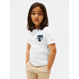 Tommy Hilfiger Tommy Hilfiger Majica Varsity Graphic KB0KB09868 Bela Regular Fit