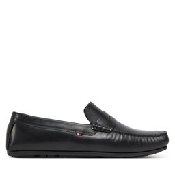 Tommy Hilfiger Μοκασίνια Tommy Hilfiger Corpoarte Hilfiger Lth Driver FM0FM04810 Μαύρο