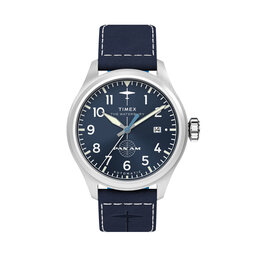 Timex Karóra Timex Timex x Pan Am® Waterbury Ace  TW2Y38800 Sötétkék