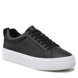 Tommy Hilfiger Sneakersy Tommy Hilfiger Embossed Vulc FW0FW07376 Black BDSD