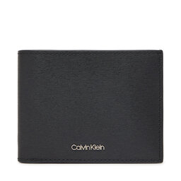 Calvin Klein Ανδρικό Πορτοφόλι Calvin Klein Epi Ck Bifold 5Cc W/Coin K50K512925 Μαύρο