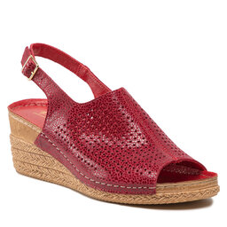 Pollonus Sandaler Pollonus 5-1389-003 Rosso Puma/Perforacja