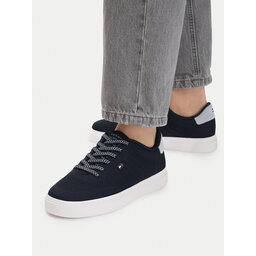 Tommy Hilfiger Sneakers Tommy Hilfiger Knit Cupsole FW0FW09289 Dunkelblau