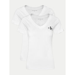 Calvin Klein Jeans Calvin Klein Jeans Σετ 2 T-Shirts J20J223447 Λευκό Regular Fit