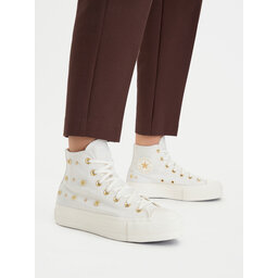 Converse Sneakers aus Stoff Converse Chuck Taylor All Star Heathered Glam A16892C Creme