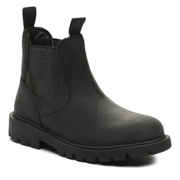 Geox Členková obuv s elastickým prvkom Geox J Shaylax Girl J36EXB 00045 C9999 S Black