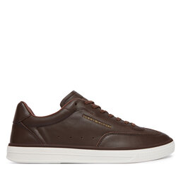 Tommy Hilfiger Sneakers Tommy Hilfiger Th Lo Lux Lth Sneaker FM0FM05996 Braun