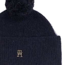 

Шапкa Tommy Hilfiger Th Evening Pompom Beanie AW0AW15390 Space Blue DW6, Cиній