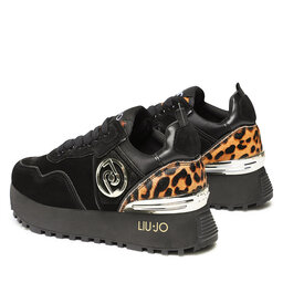 

Снікерcи Liu Jo Maxi Wonder 24 BF2103 PX194 Black/Leopa S1068, Чорний