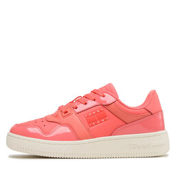 

Снікерcи Tommy Jeans Tjw Retro Basket Glossy EN0EN02206 Santa Fe Sunset XKI, Кораловий