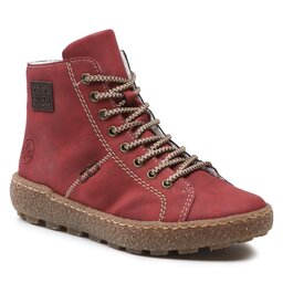 Rieker Īsie zābaki Rieker N1022-33 Rot 33