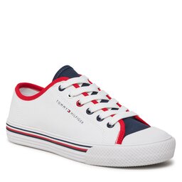 

Кеди Tommy Hilfiger Low Cut Lace Up Sneaker T3X9-33325-0890 S White/Blue/Red Y003, Білий