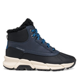 Geox Schnürschuhe Geox J Flexyper Plus Boy B Abx J56LCB 0MECE C4002 S Dunkelblau