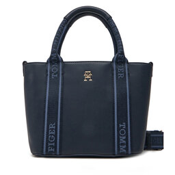 Tommy Hilfiger Torebka Tommy Hilfiger Th Logotape Mini Tote AW0AW17201 Granatowy
