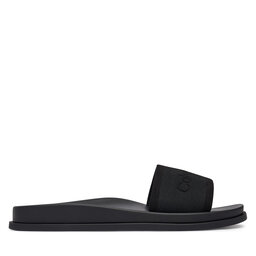 Calvin Klein Pantoletten Calvin Klein City Sandal Mule Webbing HW0HW02887 Schwarz