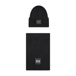 Ugg Комплект шал и шапка Ugg W Chunky Rib Knit Set 20270 Blk