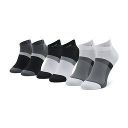 Asics 3er-Set niedrige Unisex-Socken Asics Color Block Ankle 3033B560 Black 001