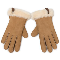 Ugg Kesztyű Ugg W Shorty Glove W Leather Trim 17367 Chestnut