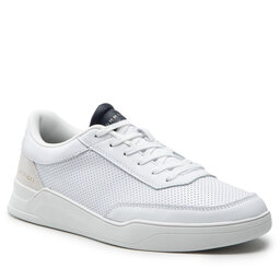 Tommy Hilfiger Sneakersy Tommy Hilfiger Elevated Cupsole Perf Lather FM0FM04145 White YBR