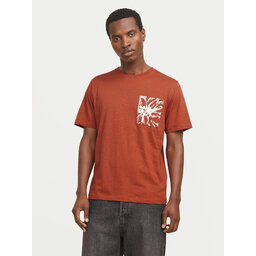 Jack&Jones Jack&Jones Camiseta Split 12272995 Marrón Regular Fit