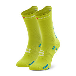 Compressport Augstas unisex zeķes Compressport Pro Racing V4.0 Run High XU00046B Primerose/Fjord Blue 707