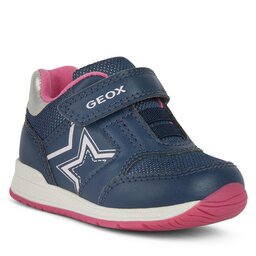 Geox Sneakers Geox B Rishon Girl B450LA 0BCEW CB48N Lt Navy/Fuchsia