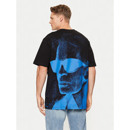 Karl Lagerfeld Jeans Karl Lagerfeld Jeans Marškinėliai A1M17113 Juoda Relaxed Fit