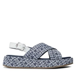 

Босоніжки Tommy Hilfiger Logo All Over Sandal T3A2-32757-0325 S Denim/White 357, Голубий