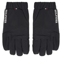 Tommy Hilfiger Herrenhandschuhe Tommy Hilfiger Th Monotype Quilt AM0AM12829 Schwarz