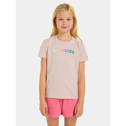 Tommy Hilfiger Tommy Hilfiger T-Shirt Monotype KG0KG07851 D Ροζ Regular Fit