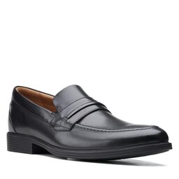 Clarks Chaussures basses Clarks Whiddon Loafer 26158005 Black Leather
