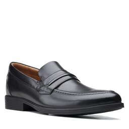 Clarks Īsi apavi Clarks Whiddon Loafer 26158005 Black Leather