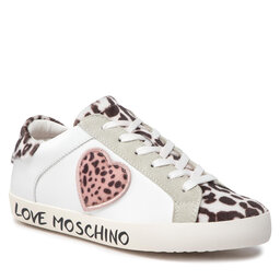 LOVE MOSCHINO Сникърси LOVE MOSCHINO JA15162G1FIAB10A Bia/Offw/Cipr