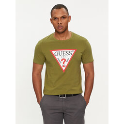 Guess Guess Marškinėliai Logo M2YI71 I3Z14 Žalia Slim Fit