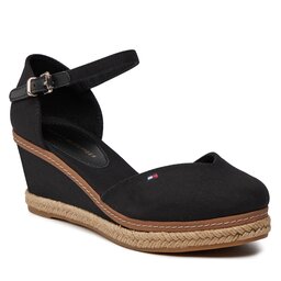 Tommy Hilfiger Alpargatas Tommy Hilfiger Basic Close Toe Mid Wedge FW0FW04787 Black BDS
