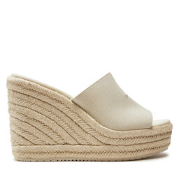 Calvin Klein Jeans Espadrilky Calvin Klein Jeans Slide Wedge Rope Sandal Ml Btw YW0YW01356 Écru