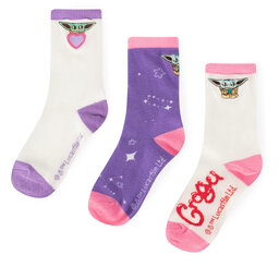 MANDALORIAN Set di 2 paia di calzini lunghi da bambini MANDALORIAN ACCCS-SS24-122LM Multicolore