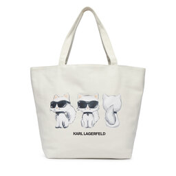 KARL LAGERFELD Handtasche KARL LAGERFELD B4W50030 Creme