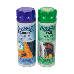 Nikwax Drabužių priežiūros priemonių rinkinys Nikwax Twin Pack: Tech Wash/Tx Direct Wash-In 1