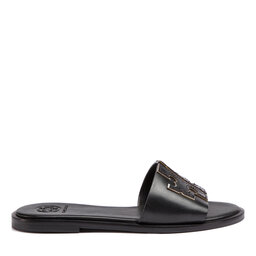 

Шльопанці Tory Burch Ines Slide 50109 Perfect Black/Silver 043, Чорний