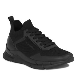 

Снікерcи Calvin Klein Low Top Lace Up Knit HM0HM01266 Triple Black 0GJ, Чорний