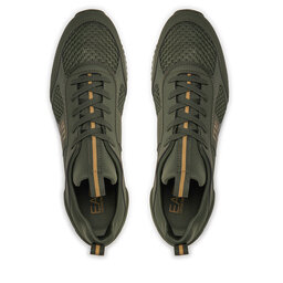 

Снікерcи EA7 Emporio Armani X8X027 XK050 T529 Beetle+Gold, Зелений