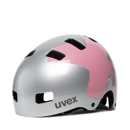 

Велосипедний шолом Uvex Kid 3 S4148193617 Silver/Rose, Сірий