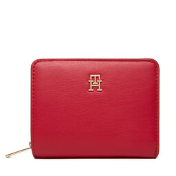 Tommy Hilfiger Pequeña cartera de mujer Tommy Hilfiger Th Icon Med Za Flap AW0AW17742 Rojo