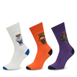 Polo Ralph Lauren 3 pares de calcetines altos para hombre Polo Ralph Lauren 449973050001 De color