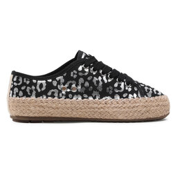 

Еспадрильї EMU Australia Agonis Teens T11411 Black/Silver Leopard, Чорний