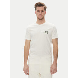 Lee Lee T-Shirt Medium Wobbly 112364535 Λευκό Regular Fit